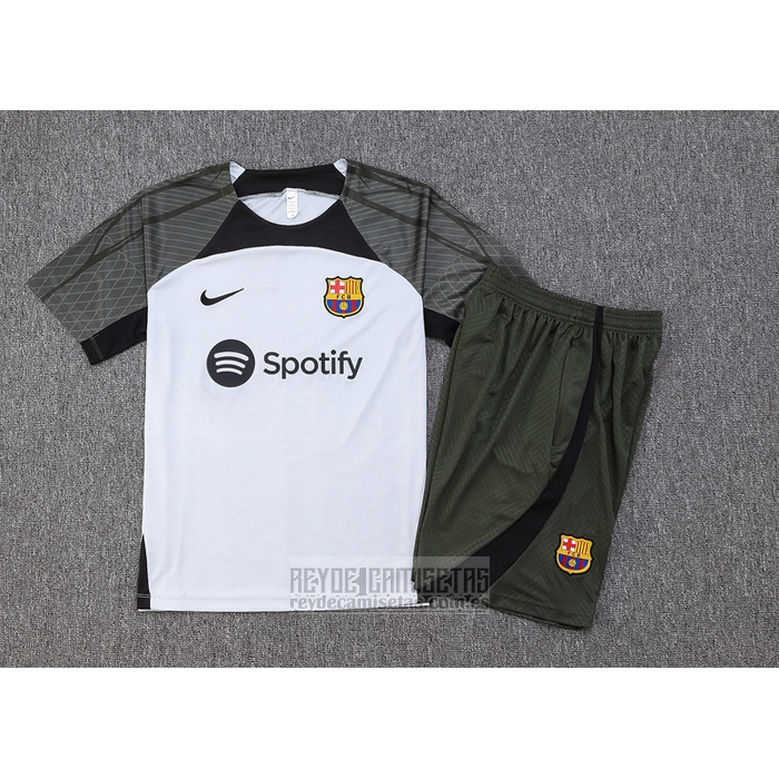 Chandal del Barcelona Manga Corta 2023-2024 Gris - Pantalon Corto